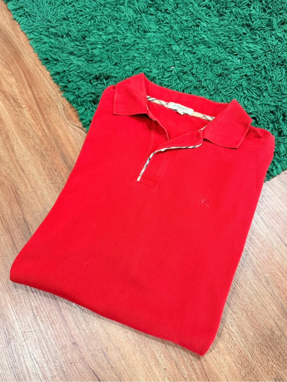 Burberry - Polo - Red - Size L - Preowned